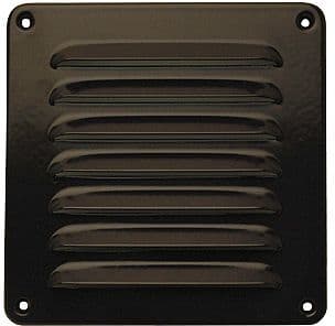 GRILLE D'AERATION ALU BRUNE B16-H16CM