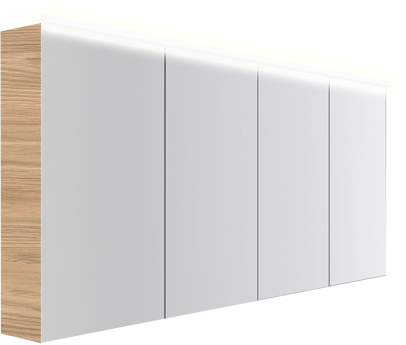 ARMOIRE TOILETTE COFFEE 4 PORTES 1800MM 4250K CHENE CLASSIQUE
