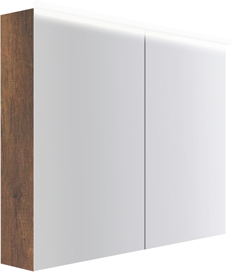 ARMOIRE TOILETTE COFFEE 2 PORTES 1000MM 4250K CHENE DECOR ROUILLE