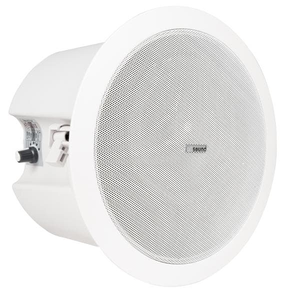 Mdt500 - P, haut-parleur encastrable, rond, 100V, 3,75 / 7,5 / 15 / 30W, Blanc