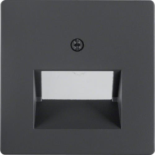 Enjoliveur pour prise informatique double Berker Q.1 / Q.3 Anthracite, Velours