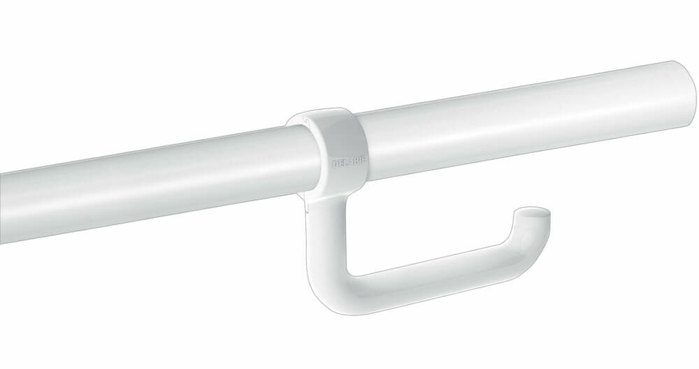 Delabie porte-papier WC pour barre D32-34 nylon blanc