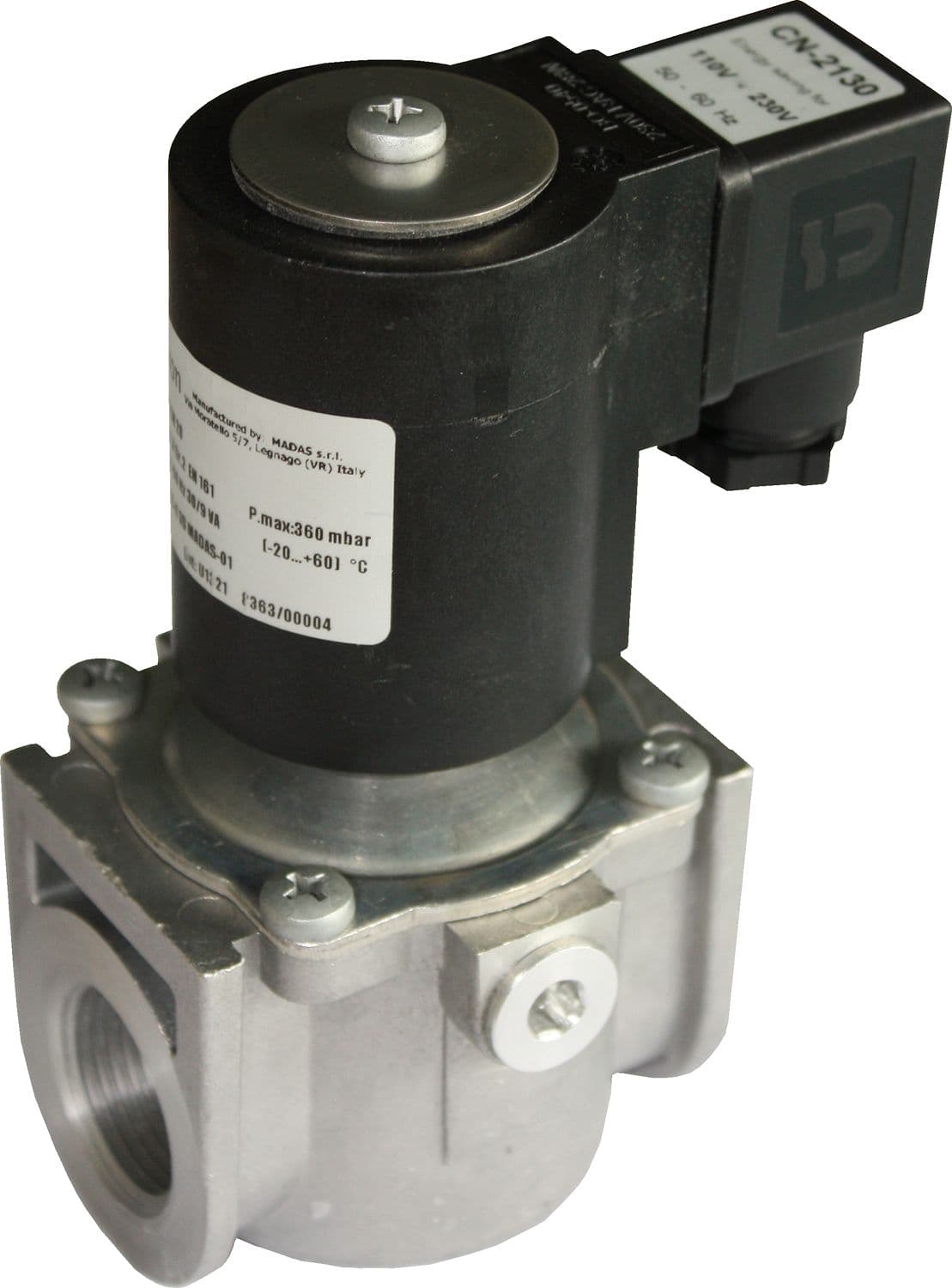 ELECTROVANNE GAZ A REARMEMENT AUTOMATIQUE TEMPOLEC 4/4"