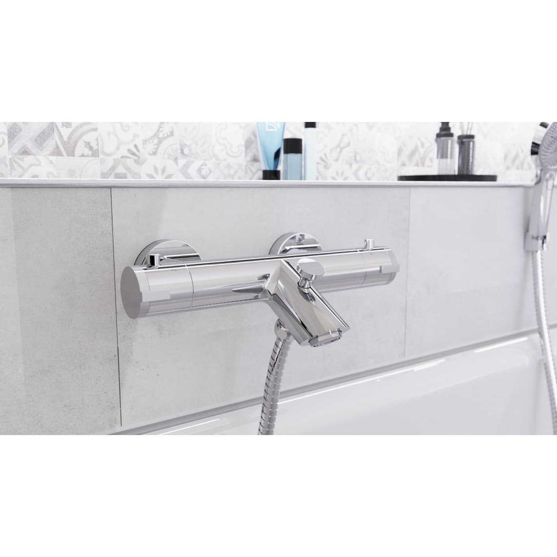 52470 LONDON Mitigeur thermostatique bain/douche, chromé