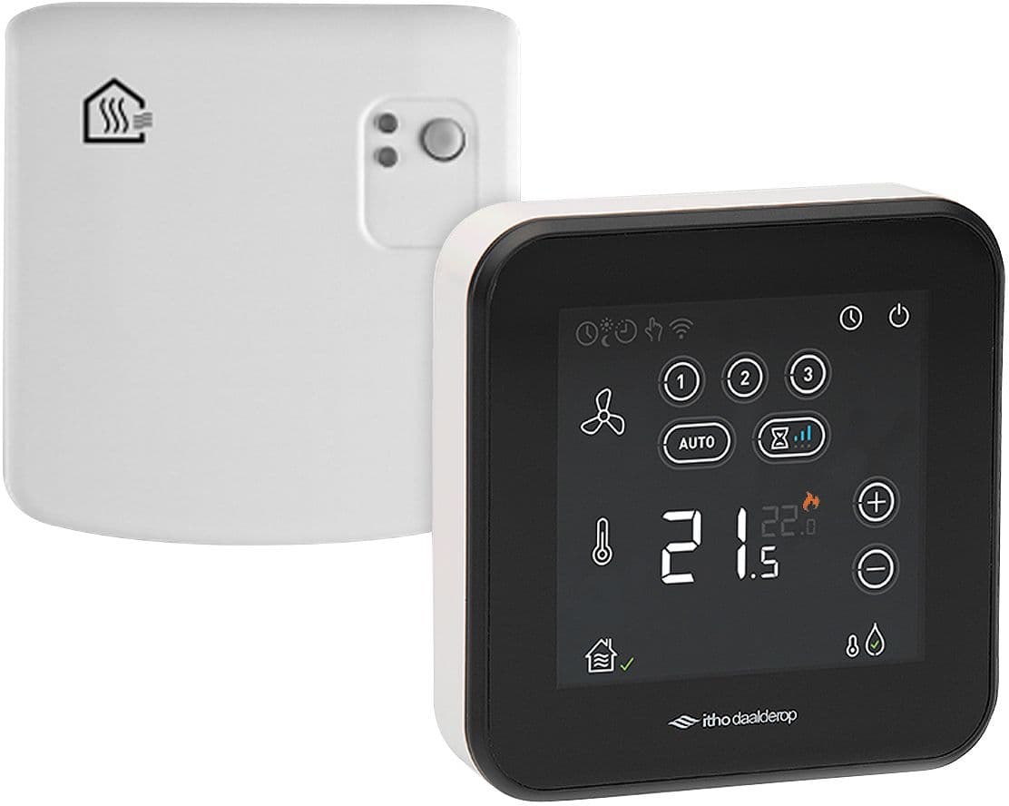 SPIDER THERMOSTAT CLIMATIQUE RF/BAT AVEC MODULE DE COMMUTATION ITHO DAALDEROP
