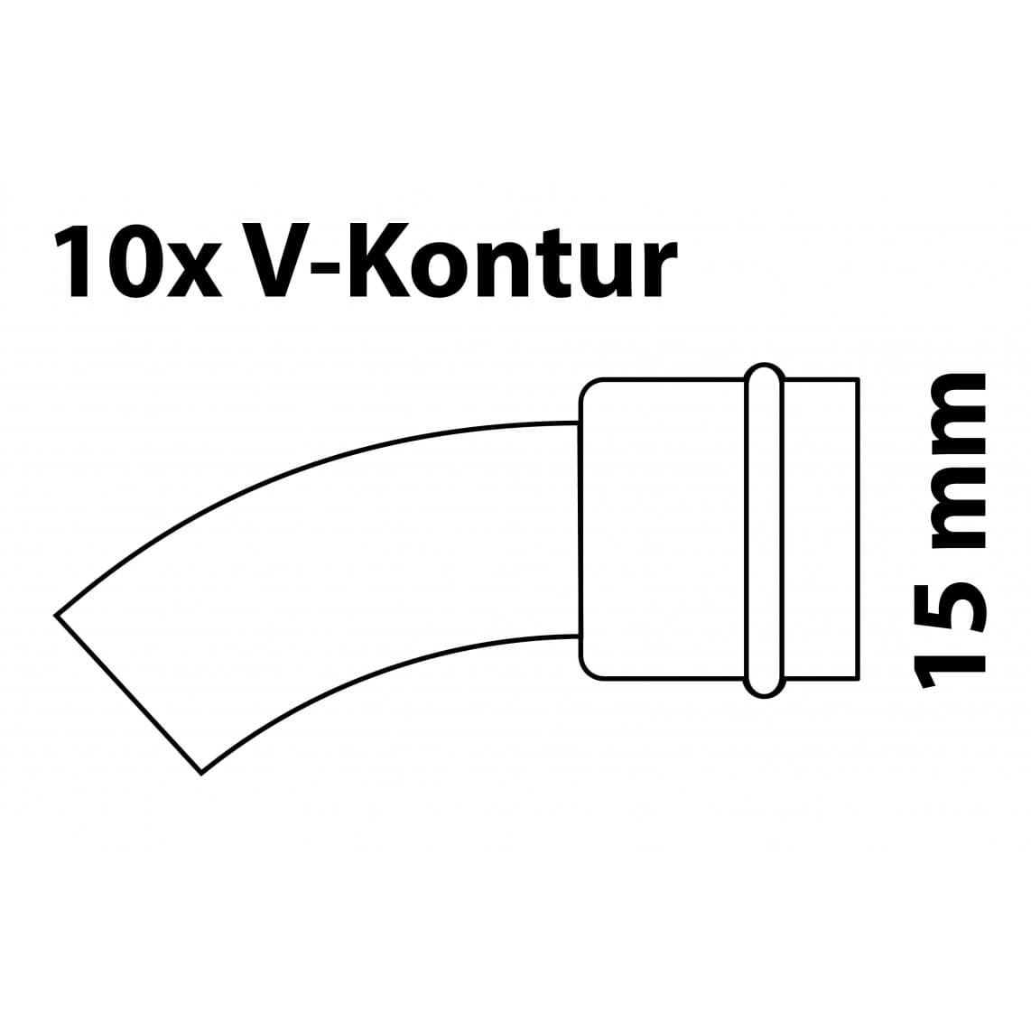 988613264 CU arc 45°, vierge, 15 mm, 1 manchon, (P5040) (10x)