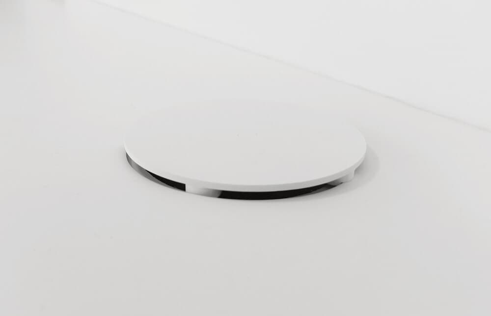 Dzignstone Solid Flat plaque de recouvrement pour receveur de douche 109 mm