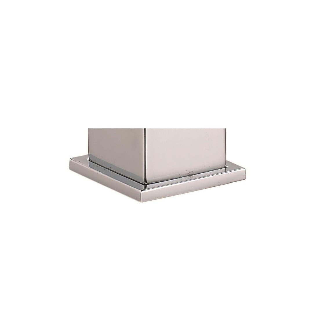 01631 Anneau de support, chromé, carré, avec 2 vis, pour 24110 et autres