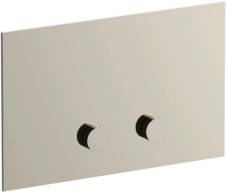 PLAQUE DE COMMANDE 2-TOUCHES POUR GEBERIT SIGMA8 SIGMA12 ICONA CLASSIC FANTINI POLISHED NICKEL PVD