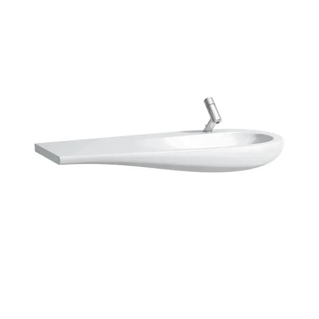 LAVABO + COLONNE ALESSI LAUFEN 52CM SANS TROU BLANC
