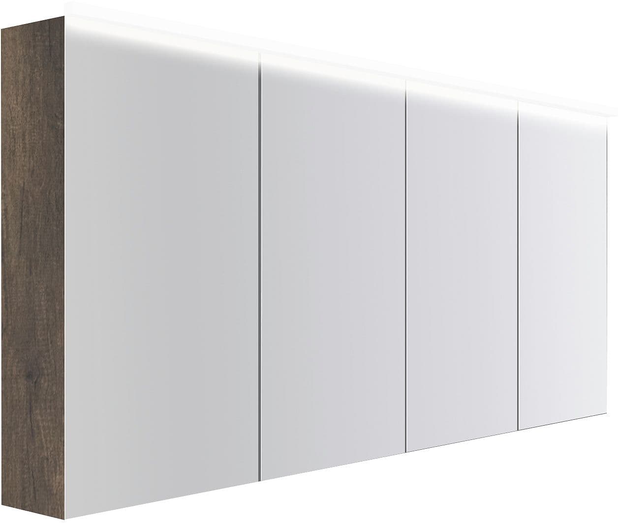 ARMOIRE TOILETTE COFFEE 4 PORTES 1800MM 4250K CHATAIGNE
