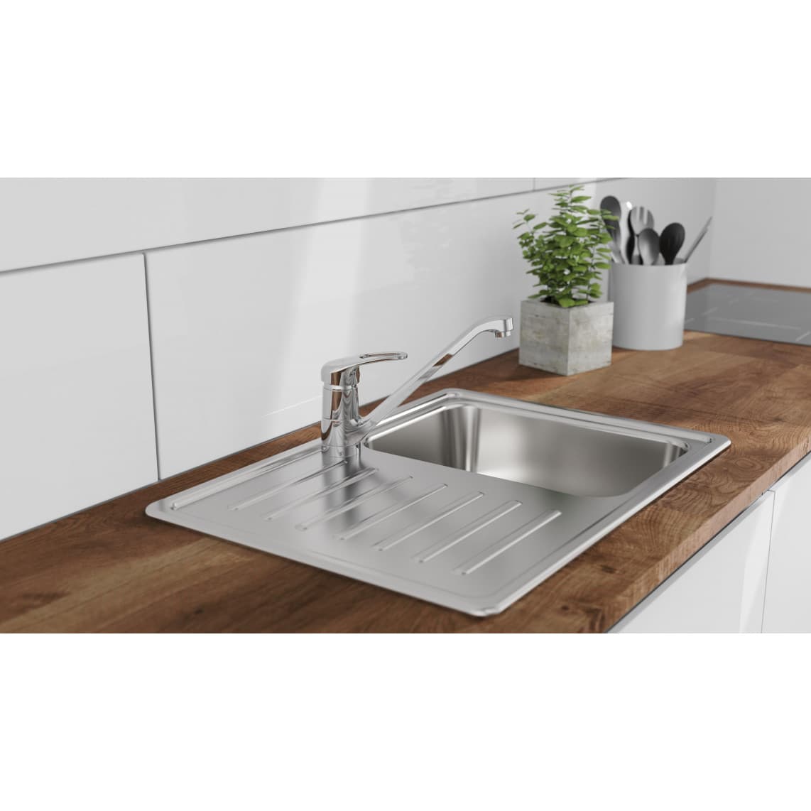 77250 GRANDE Keukenkraan, chroom