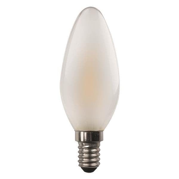 Lampe Led C37 crossed filament 4.5W E14 4000K 220 - 240V dimmable mat