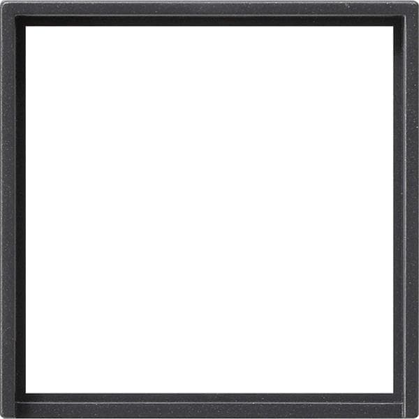 Cadre adaptateur avec découpe carrée pour appareils avec cache (50 x 50mm) Anthracite - Ce cadre