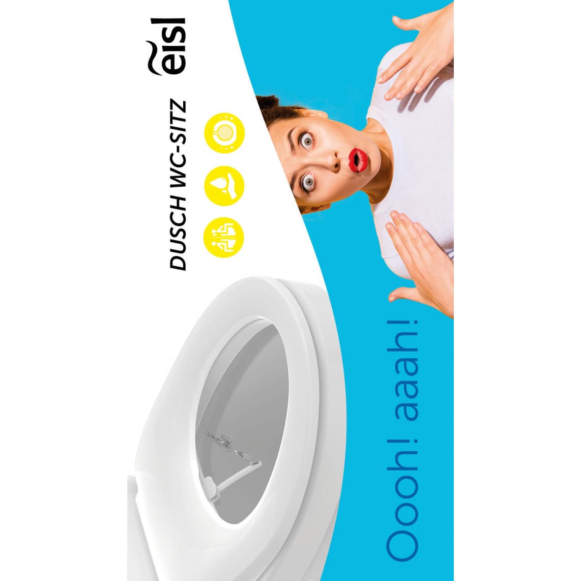 EDDW01 Adaptateur WC lavant, avec frein de chute et déclipsable