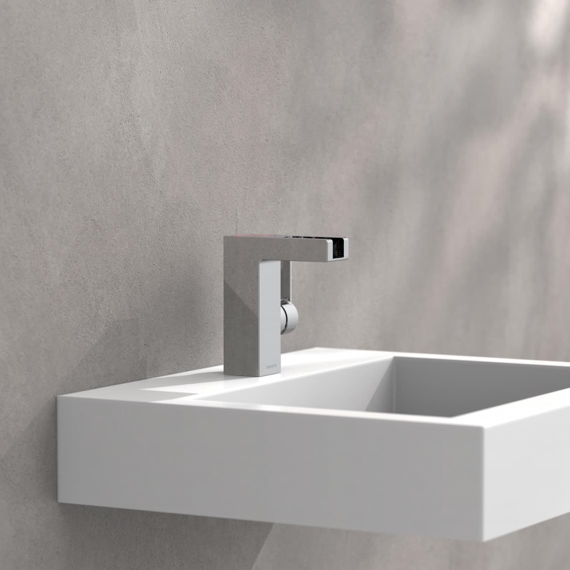 20115 ORINOCO LED Mitigeur lavabo, avec bec cascade, chromé