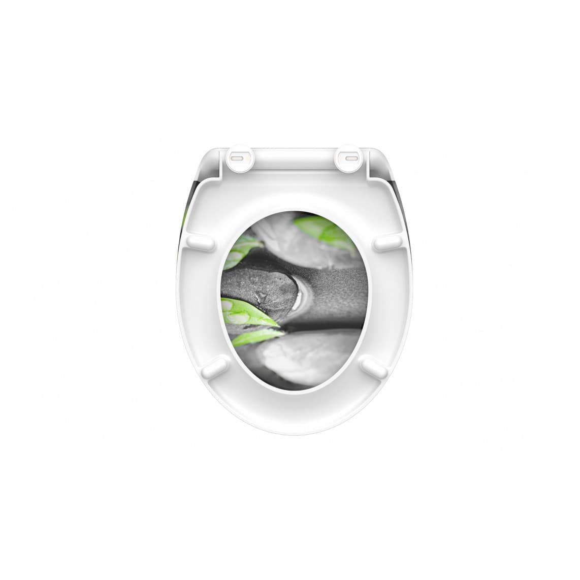 82374 abattant WC en Duroplast STONE, avec frein de chute et déclipsable