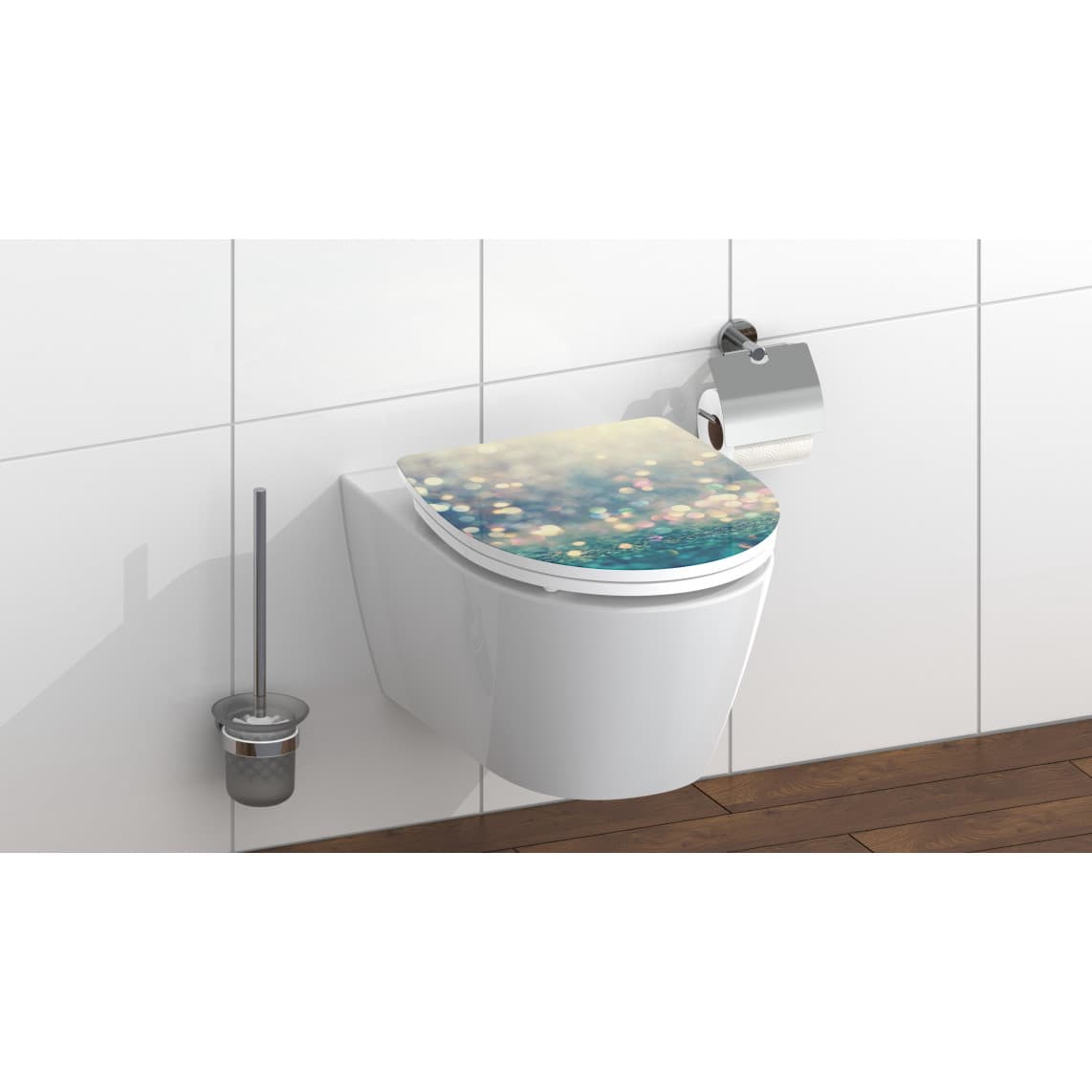 82587 Duroplast HG WC-zitting MAGIC LIGHT, met valrem en afneembaar