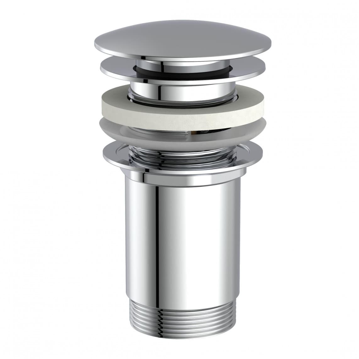 988073013 vanne d'évacuation à bouton clic-clac, chromé, 1 1/4"