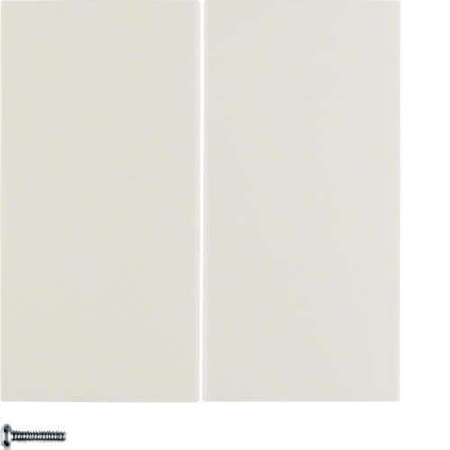 Bouton - poussoir double radio quicklink Knx S.1 / B.3 / B.7 Blanc brillant