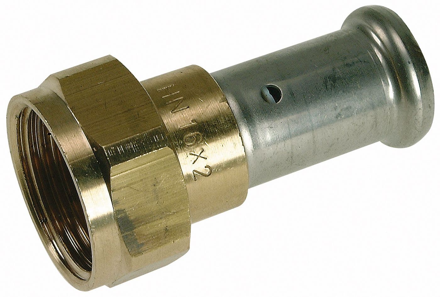 RACCORD MOBILE AVEC JOINT A SERTIR 16MM-3/4"F LAITON HENCO