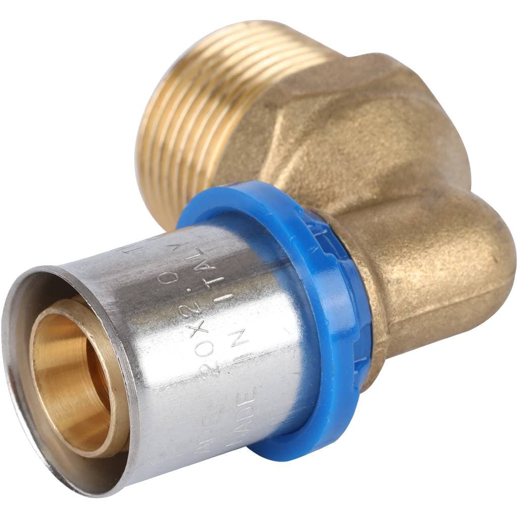Elleboog 90° 20MM-3/4"M ALUPEX