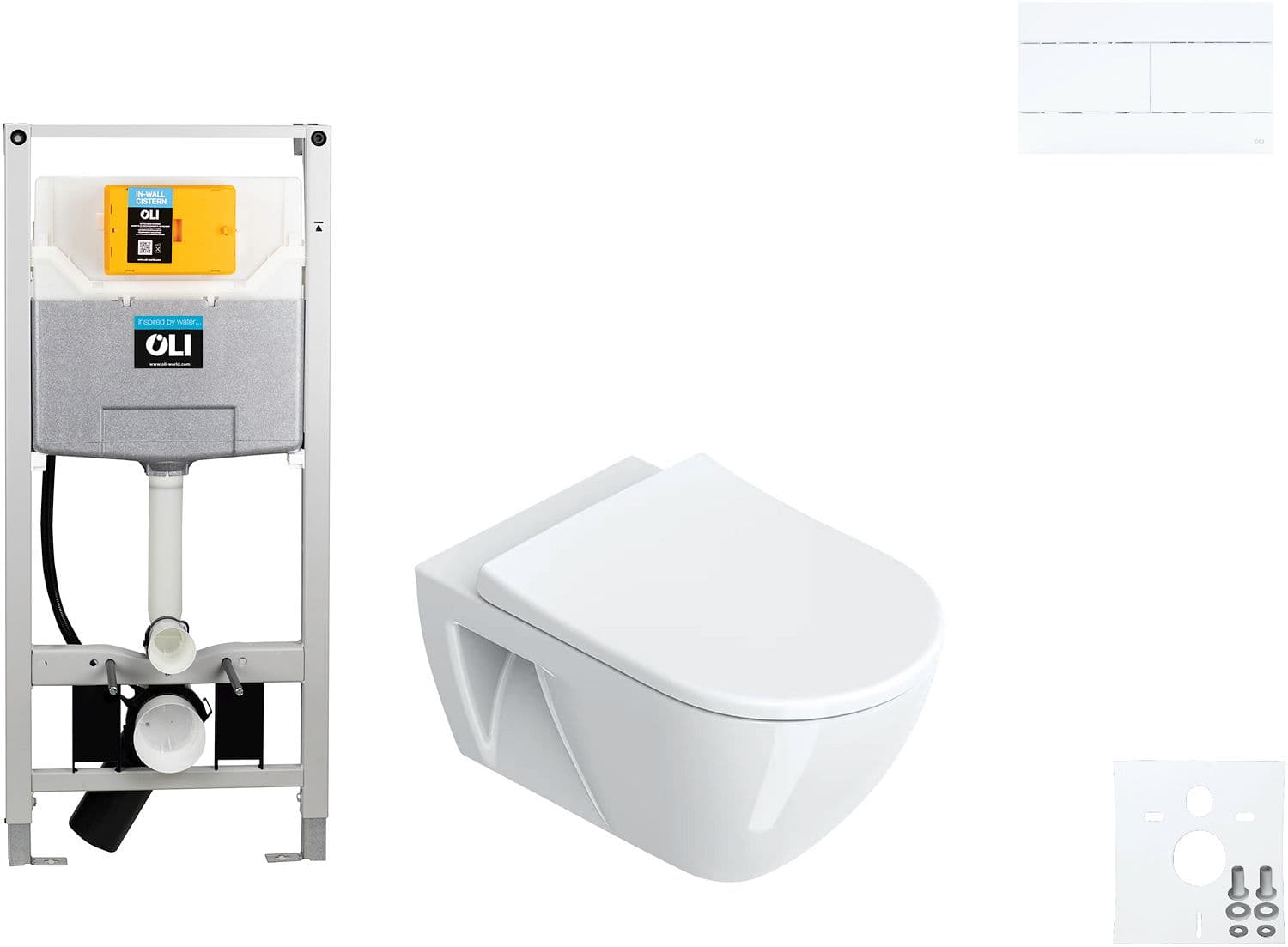 WALLFIX OLI WC SUSPENDU SFERA ECO CATALANO HEAVY SEAT SLIM BLANC MAT