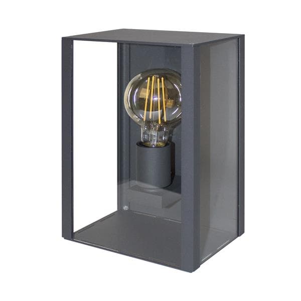 Kadro E27 applique 8W A60 IP44 Anthracite