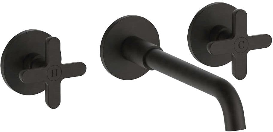 SET DE FINITION MITIGEUR LAVABO 3 TROUS ICONA CLASSIC FANTINI 200MM NOIR PVD