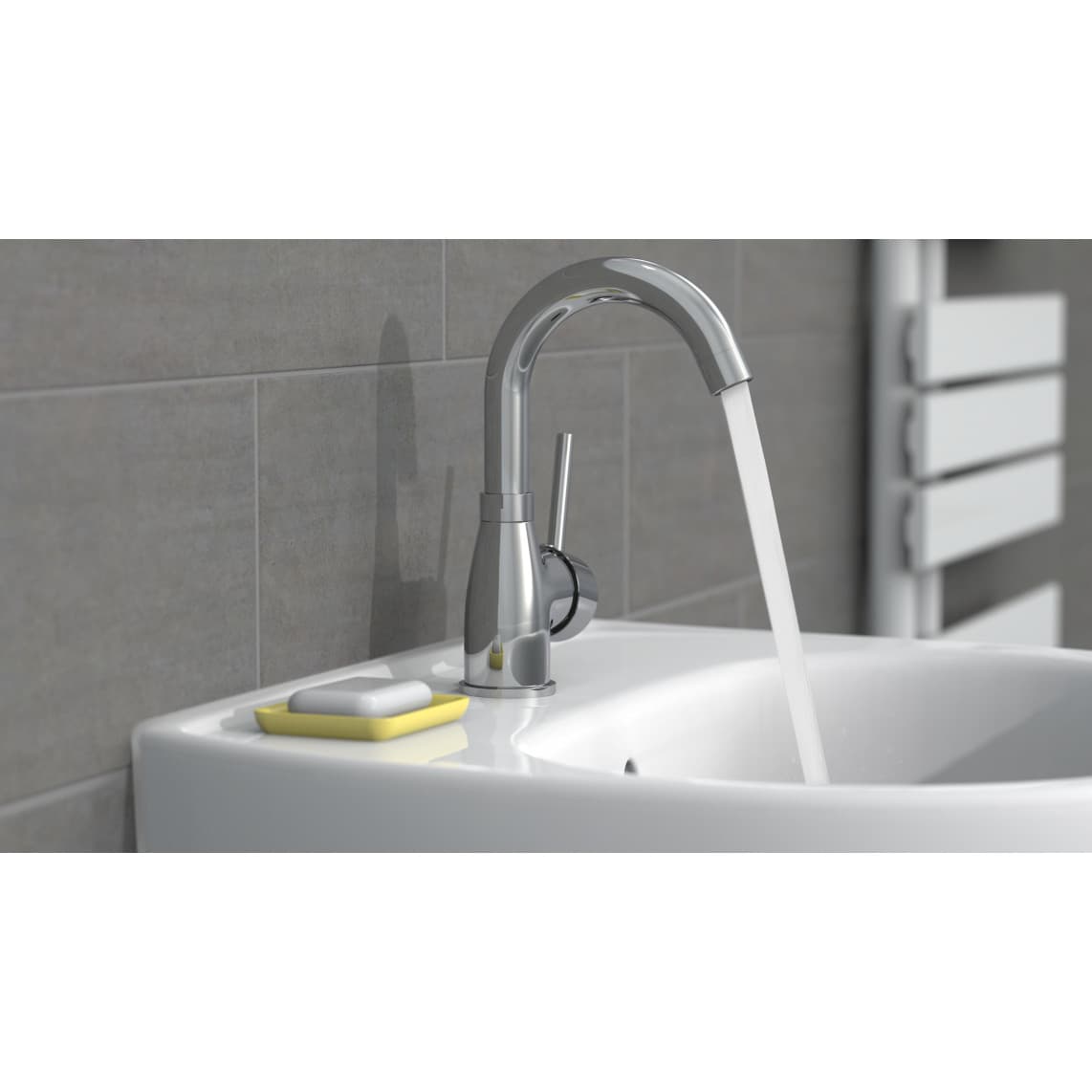 NI075FUTCR FUTURA Wastafelkraan, chroom