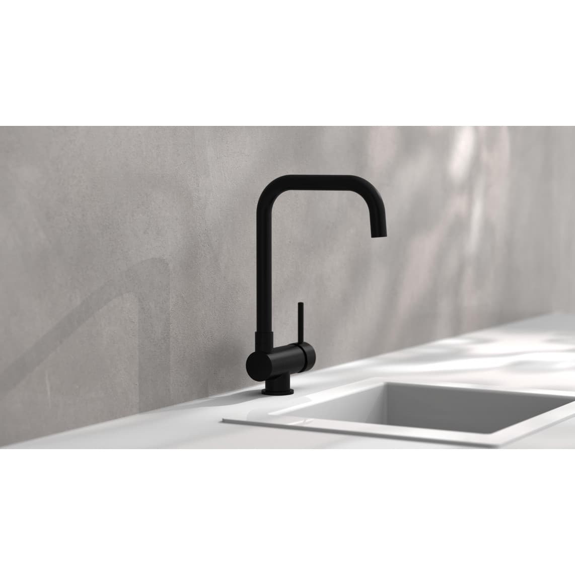 24556 WINDOW Sink mixer, black matt