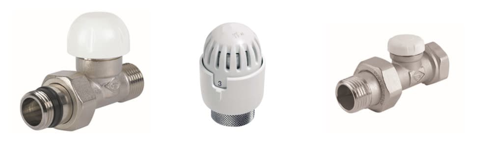 GO by Van Marcke set robinetterie thermostatique radiateur droit 1/2" F tuyaux