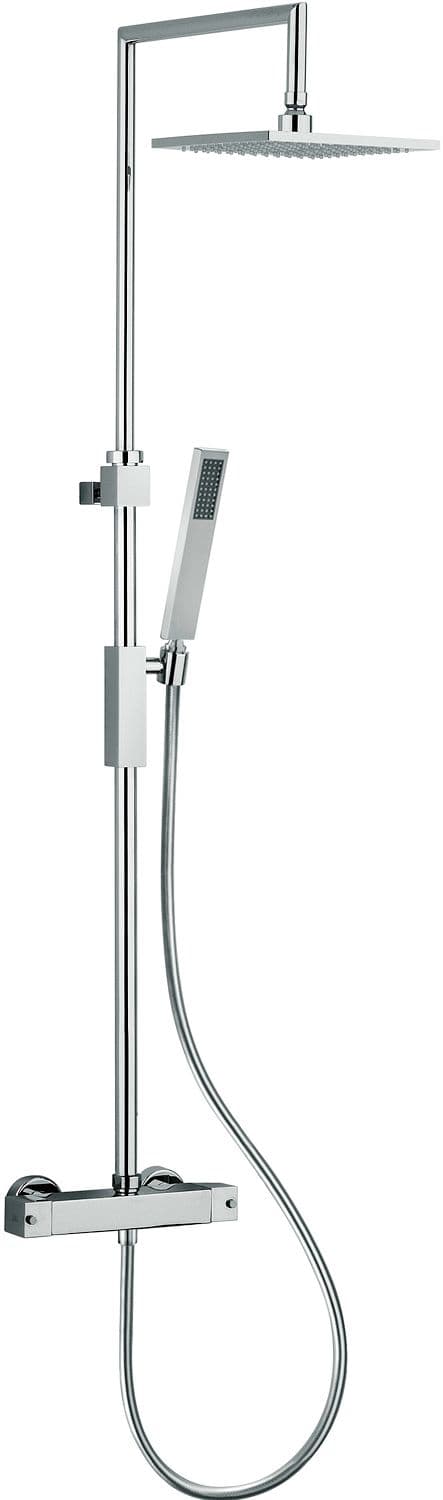 COLONNE DE DOUCHE COMPLET AVEC DOUCHE A MAIN+DOUCHE DE TETE+THERMOSTATIQUE PAFFONI ELLE/LEVEL CHROME