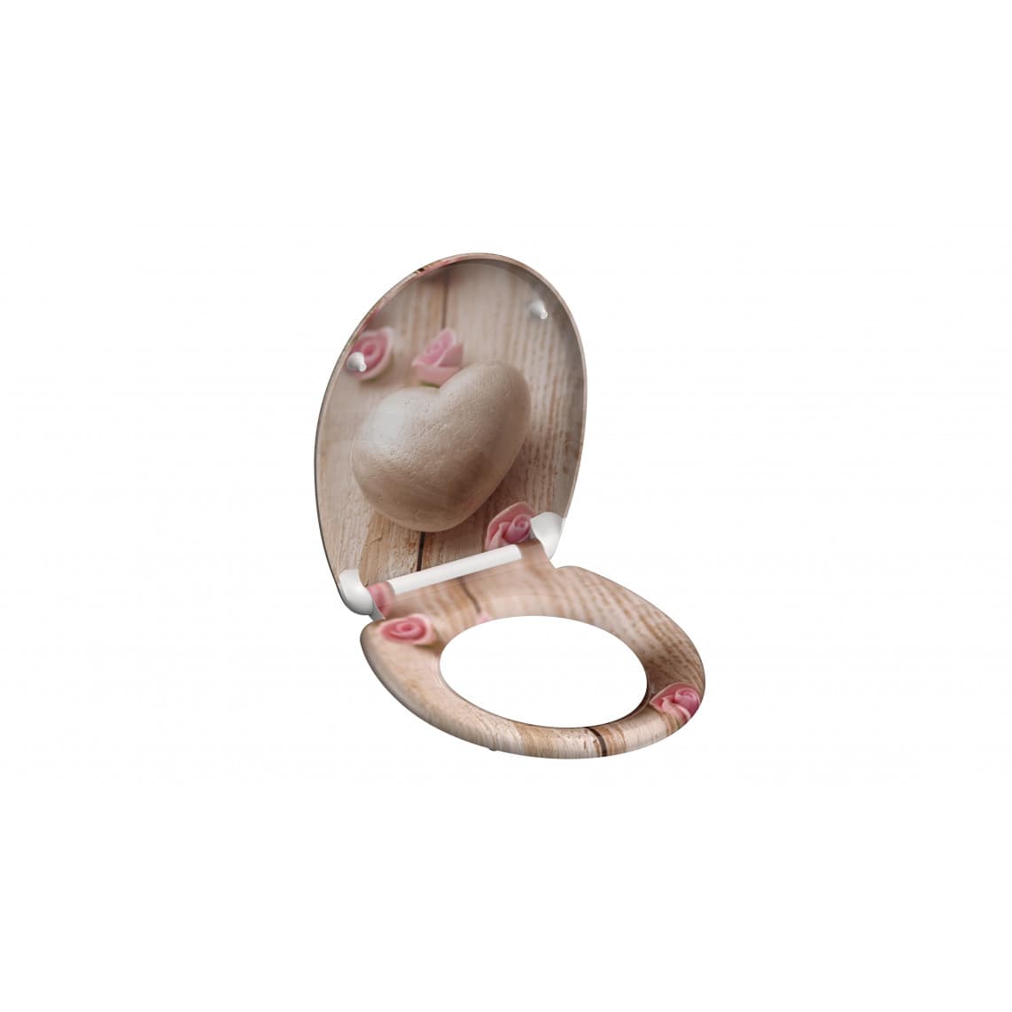 82370 abattant WC en Duroplast ROMANTIC, avec frein de chute et déclipsable