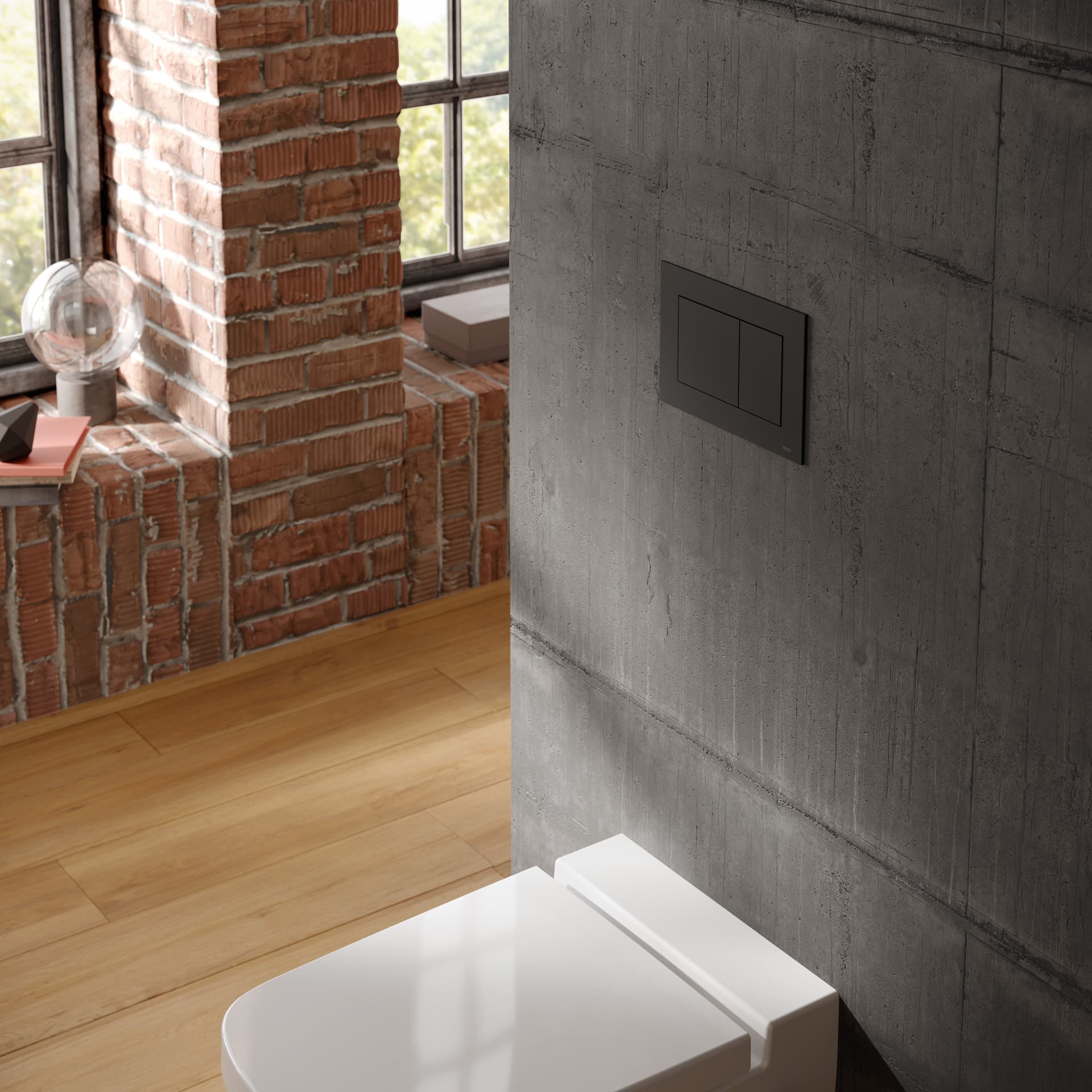 Tece Now Plaque de commande - Noir mat