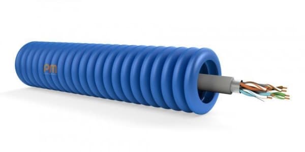 Tube précâblé FTP cat5E diamètre 16mm Lsoh en bobine de 500m