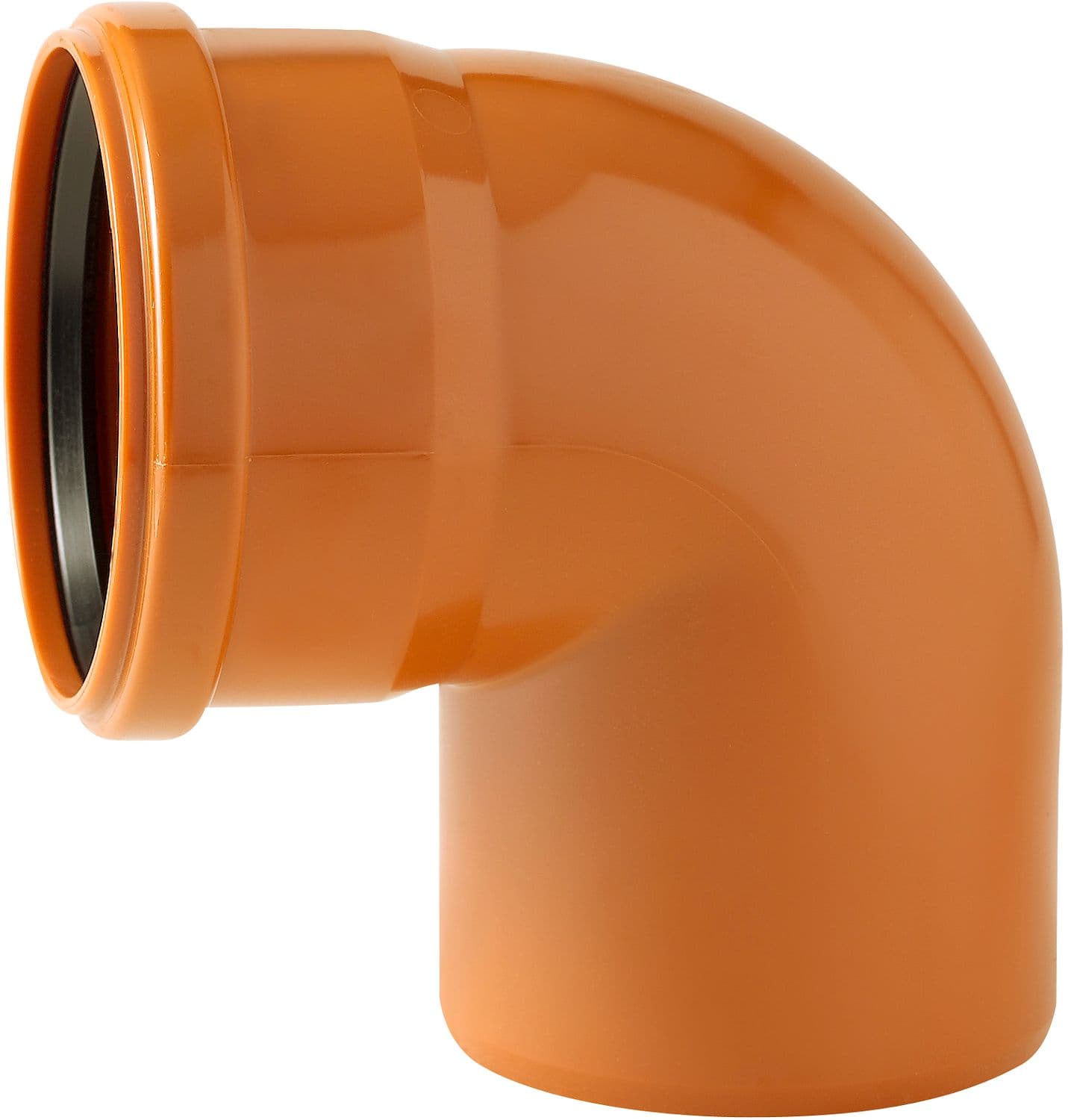 COUDE PVC EGOUT 90° 125MM ROUGE/BRUN