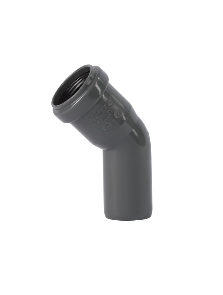 Ostendorf Kunststoffe HT-Safe B coude 45° PP D 50 mm gris