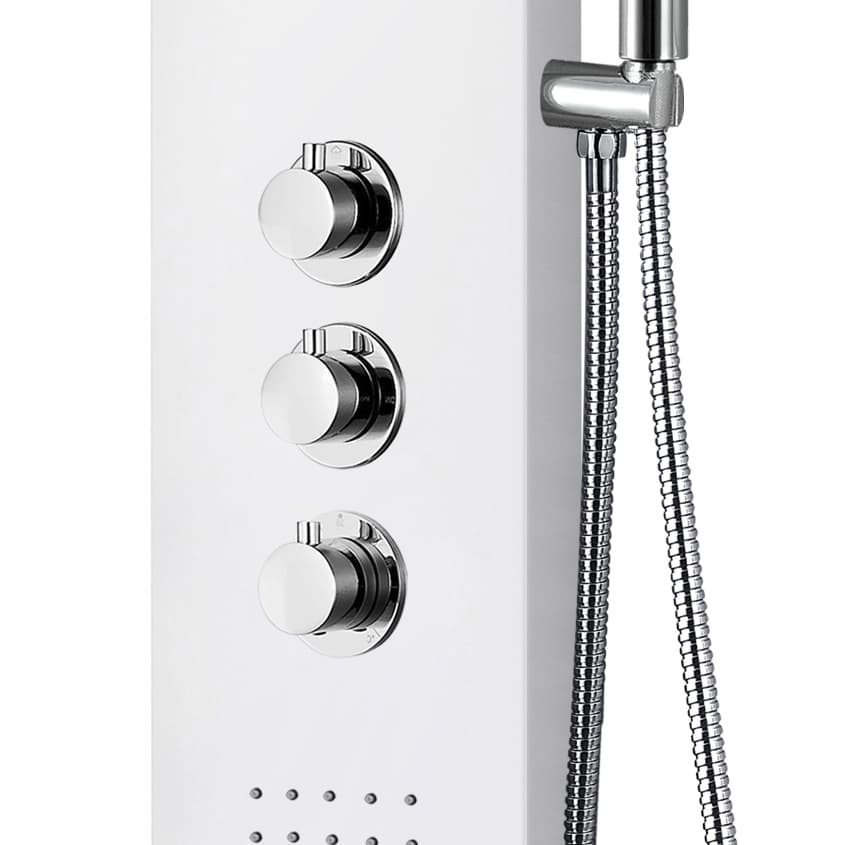 Thermostatic Shower Column White