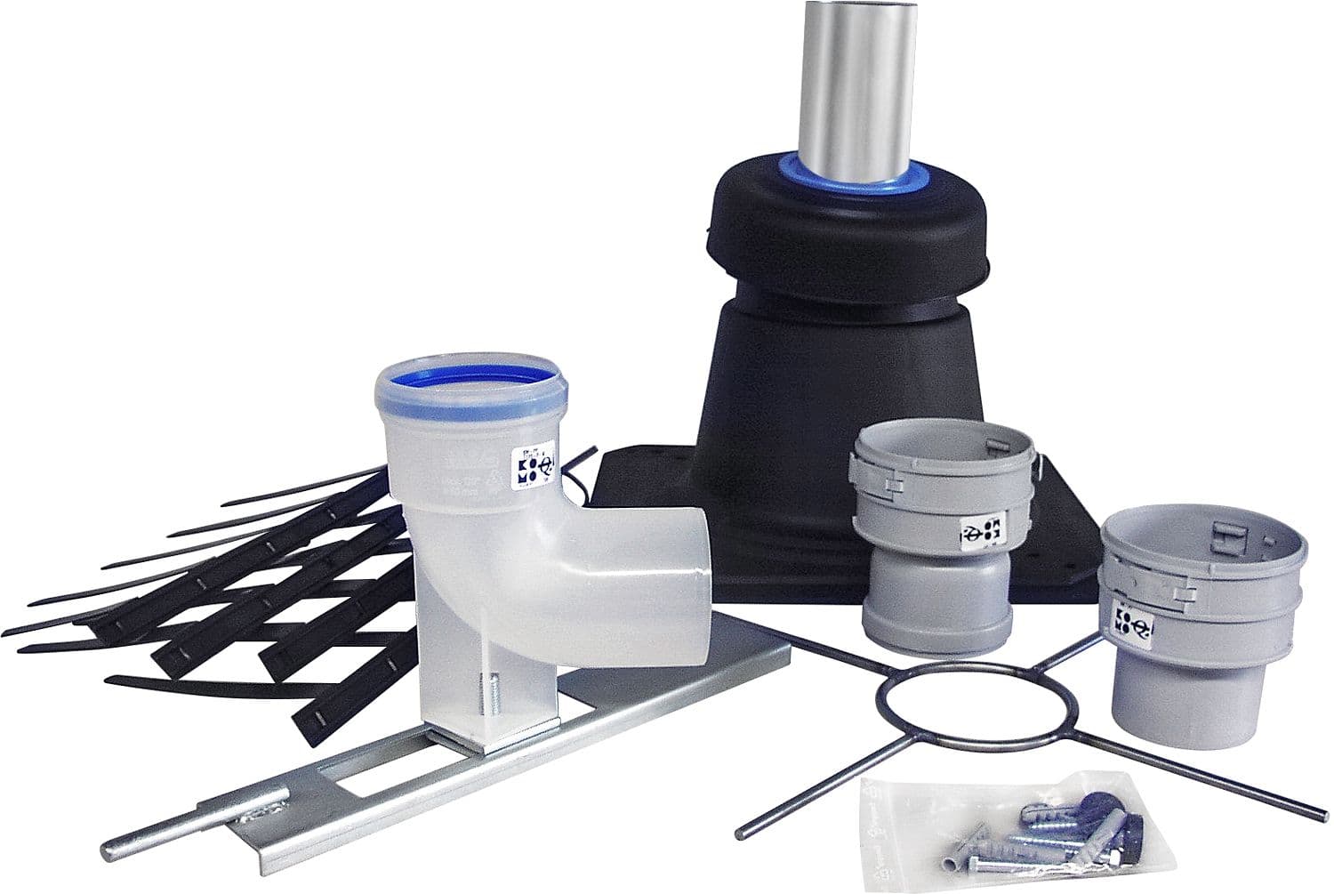 KIT ACCESSOIRES POUR FLEXIBLE PP (MULTI)FLEX 100MM