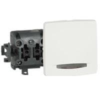 Oteo interrupteur 2 directions à voyant 10A - 250V - composable