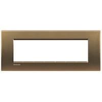 LivingLight - plaque rectangulaire 7 modules Bronze