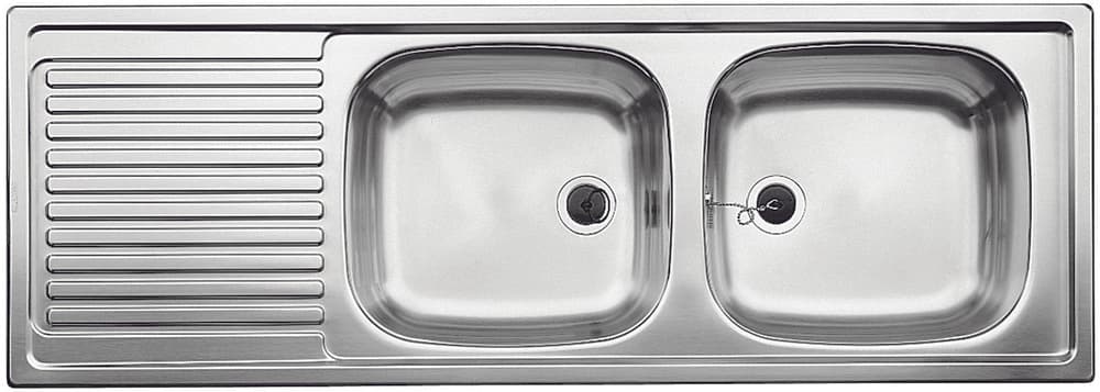 Blanco Top EZS 12x4-2 évier encastrer 2 bacs égouttoir 1235x435mm réversible