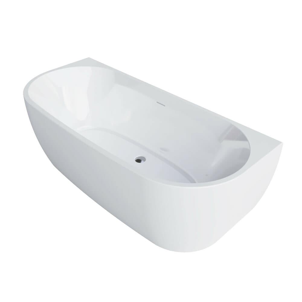 Van Marcke D-Shape Design baignoire duo 180x80 central brillant