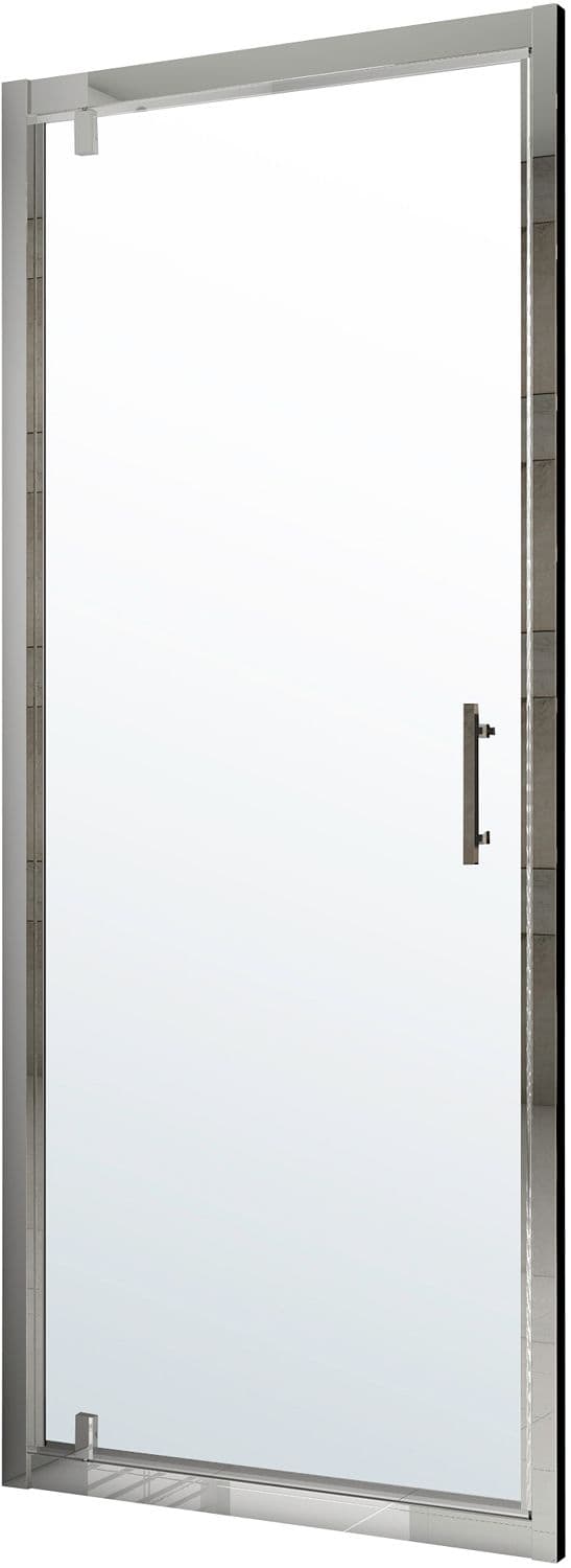 PORTE PIVOTANTE TWIST 76-82 H195 CHROME-CLAIR