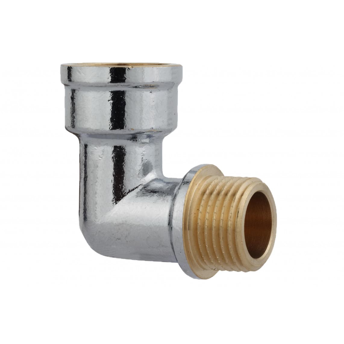 989393155 LT coude 90°, chromé, 3/4" F x 3/4" M