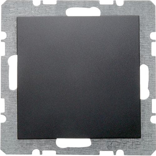 Cache - trou avec support métallique Berker S.1 / B.3 / B.7 Anthracite, mat