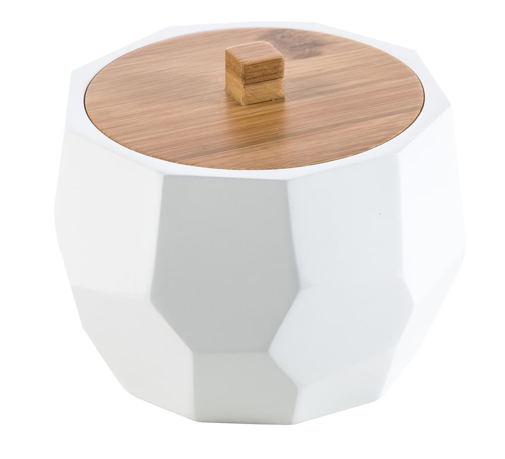 Van Marcke Collection Natural Raja porte-coton 105x90mm résine/bois blanc