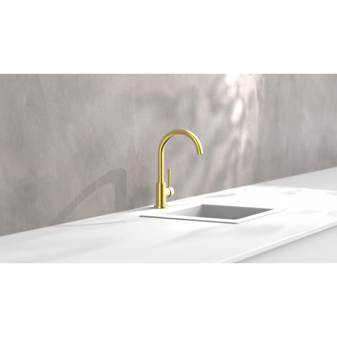 79167 CORNWALL Sink mixer, gold matt