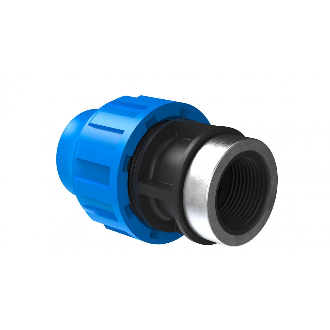 984843217 PP pièce intermédiaire, 25 mm x 3/4" F, raccord à serrer pour PEHD/socarex